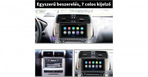 THO android autós multimédiás fejegység, navigáció, 7 hüvelyk