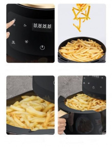 Air fryer légkeveréses 6L fritőz 2400W