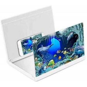 Mobiltelefon kijelző nagyító konzol, 3D plasztik kivetítő 12 colos