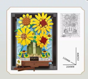 Balody Mini Blocks - Napraforgós virágkosár építőjáték (1295db-os)