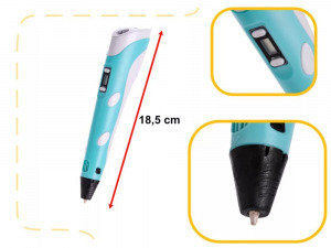 3D nyomtató toll + 30 db x 3 méter 3d filament