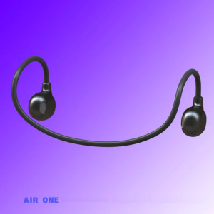 Bluetooth sport fülhallgató, beépített mikrofon, érintésvezérlés, fekete