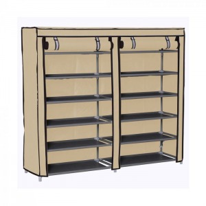 Mobil cipőtároló szekrény, bézs