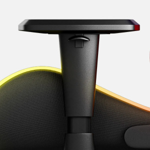 Gamer szék mesh RGB LED fekete