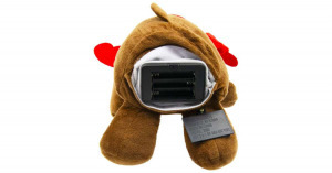 Zenélő és csillagkivetítős rénszarvas