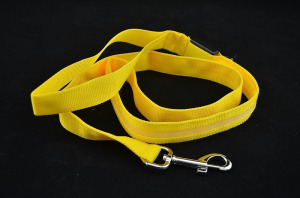 Világító póráz, sárga