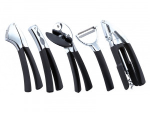 Peterhof 6 részes konyhai szett dekoratív fa tartóval