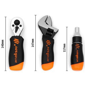 46 részes szerszámkészlet franciakulccsal