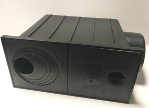 Ereszcsatorna bekötőakna 25/33, 110-es csonkkal oldalsós