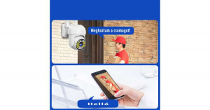 360 fokban forgó Wifi IP kültéri vízálló kamera