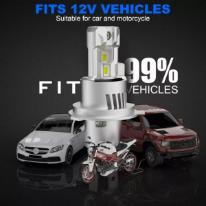 Beamfly H4 LED fényszóró izzó 20000LM, 6000K hideg fehér fény (2 db készlet)