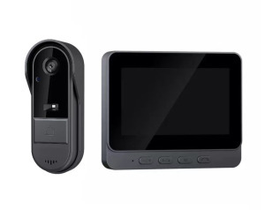 Vezetéknélküli videós kapucsengő, 4.3