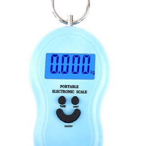 Digitális horgász-, poggyász mérleg 50 kg - Kék - MS-287