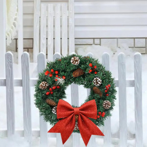 Karácsonyi ajtódísz, 60 cm