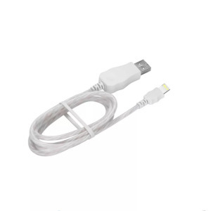 Adat- és töltőkábel, Lightning/USB, villogó fénnyel, 2A, 1 méter
