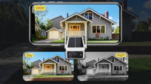 Napelemes akkumulátoros okos wifi ip kamera