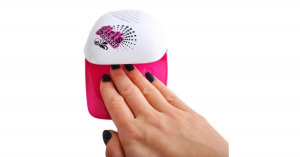 Manikűr készlet kislányoknak, lakkokkal, körömszárítóval és kiegészítőkkel