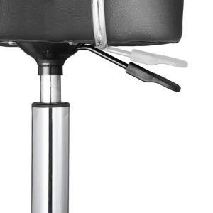 Háttámlás kozmetikai szék, fekete