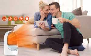 Talmage Hordozható elektromos hősugárzó - 1200 W, 60°-os forgás