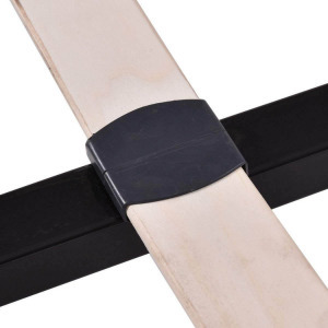 Mimi fém ágykeret ajándék ágyráccsal, 160 x 200 cm, fekete