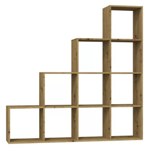 Shannan Step 4X4 polc, 153x153x30 cm, tölgy