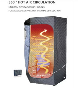 Hordozható gőzszauna otthonra - fekete