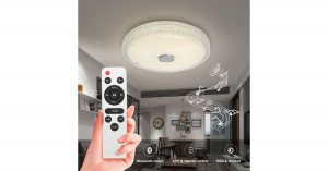 Smart Lamp - Intelligens RGBW mennyezeti lámpa bluetooth hangszóróval, 3000-6500K