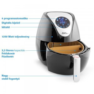 Power AirFryer XL multifunkciós sütő 2,3 l űrtartalommal