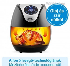 Power AirFryer XL multifunkciós sütő 2,3 l űrtartalommal