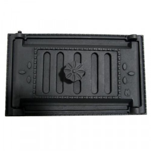 Öntöttvas kandalló ajtó B 101, szürke