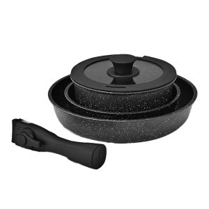 Levehető nyelű 5 részes edénykészlet