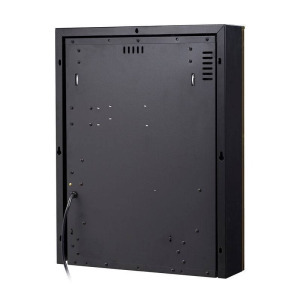 Beépített elektromos kandalló Gala silver, 577x447x161 mm, 2000 W