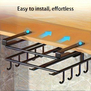 Helytakarékos konyhai kampós állvány vágódeszkával, fedéllel