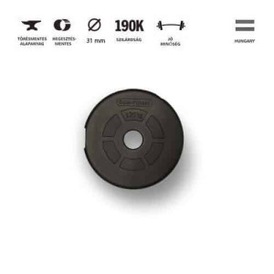 GazoFitness kézi súlyzó 1×8,5kg (össz: 8,5kg) menetes súlyzórúddal