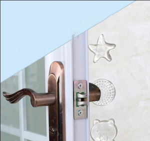 Öntapadós szilikon ajtóütköző (10 db), golflabda