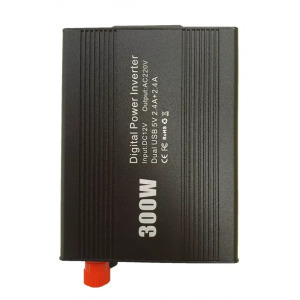 300W Szivargyújtós digitális adapter/Inverter, 220V-os kimenettel fekete