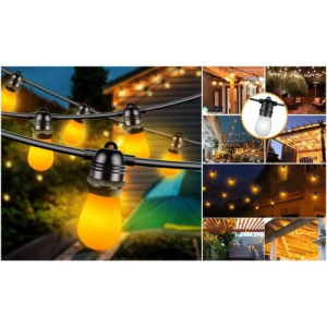 Led kültéri fényfüzér 15m IP65
