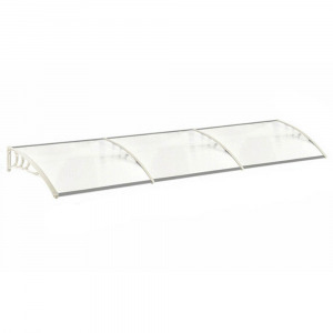 Műanyag előtető 90*300 cm, fehér