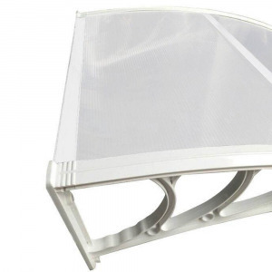 Műanyag előtető 90*300 cm, fehér