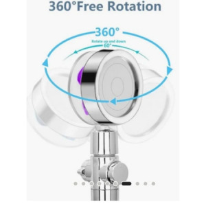 Turbó zuhanyfej, forgó fejjel - MS-880
