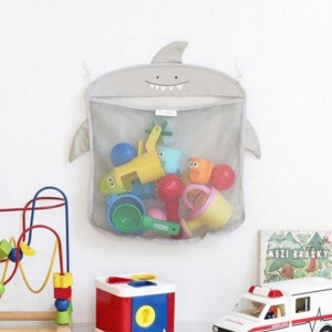 Fürdőszoba tároló játékoknak - szürke