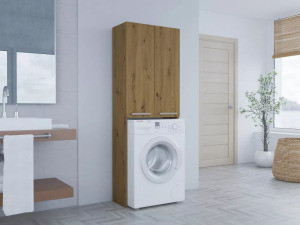 Shannan Pola DD fürdőszoba szekrény, 64x180x30 cm, tölgy