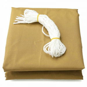 Napvitorla - árnyékoló teraszra, erkélyre és kertbe háromszög alakú 5x5x5 m homok színben - polyester (vízálló)