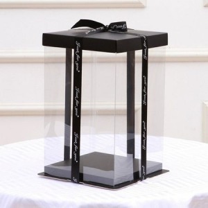 Rózsa maci, örök virág maci díszdobozban 25 cm - Rózsaszín-fehér mix