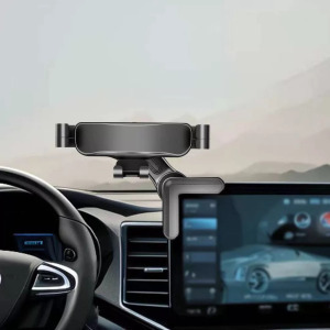 Autós mobiltelefon tartó, 360°-ban forgatható, kijelzőre, napellenzőre