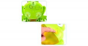 LittleONE zenélő buborékfújó fürdőjáték - béka, zöld