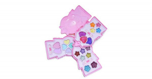 Hercegnő formájú smink készlet gyerekeknek, 3 emeletes, összecsukható