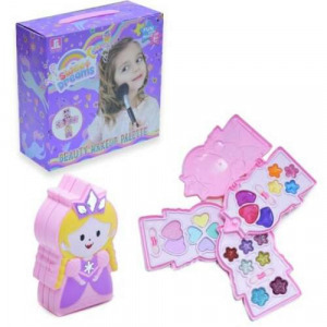 Hercegnő formájú smink készlet gyerekeknek, 3 emeletes, összecsukható