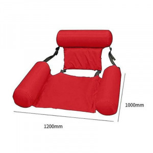 Nagyméretű, felfújható úszófotel, medence fotel - piros