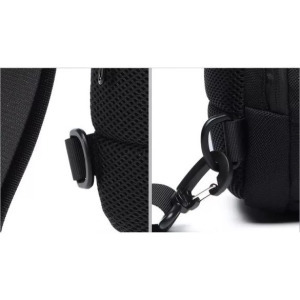 Ozuko biztonsági záras hátizsák (18×10×35 cm) zöld